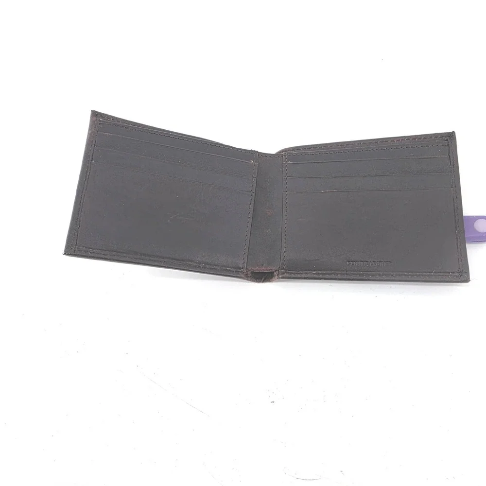 Carhartt Men Genuine Leather Bifold Wallet Brown Billforld Card Holder Rugged